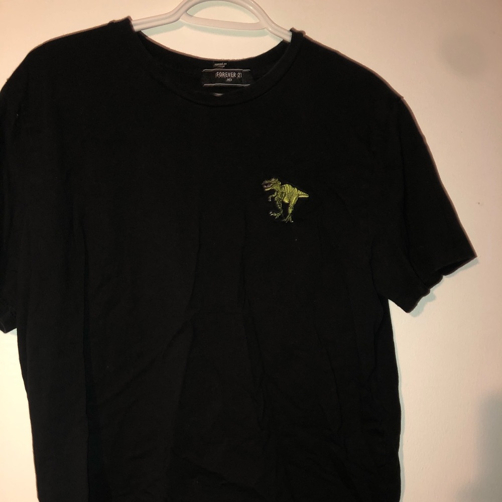 Dinosaur logo black shirt